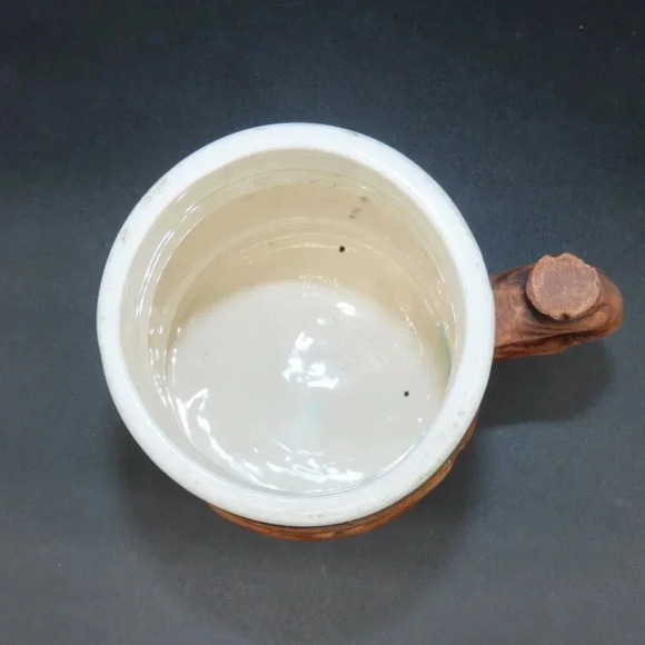 Treasure Craft Beer Mug Vintage Wood Look Ceramic Beer Mug 50's - Picture 4 of 9